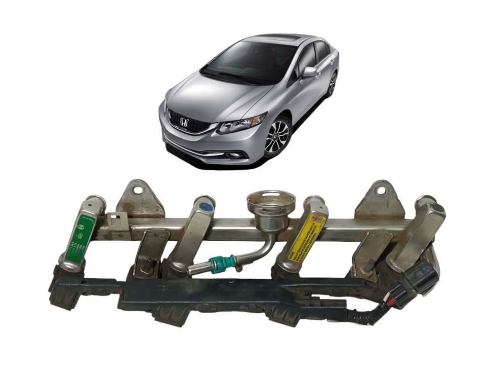 Flauta Bicos Injetores Honda Civic G9 2012 2016 2.0 16v Flex 1