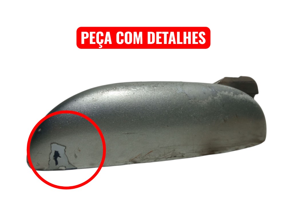 Macaneta Externa Porta Dianteira Esquerda Fiat Palio 2000 Cinza Dianteira 2