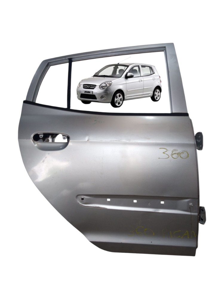 Porta Traseira Direita Kia Picanto 2007 2011 1.0 Traseira Direito Prata 1