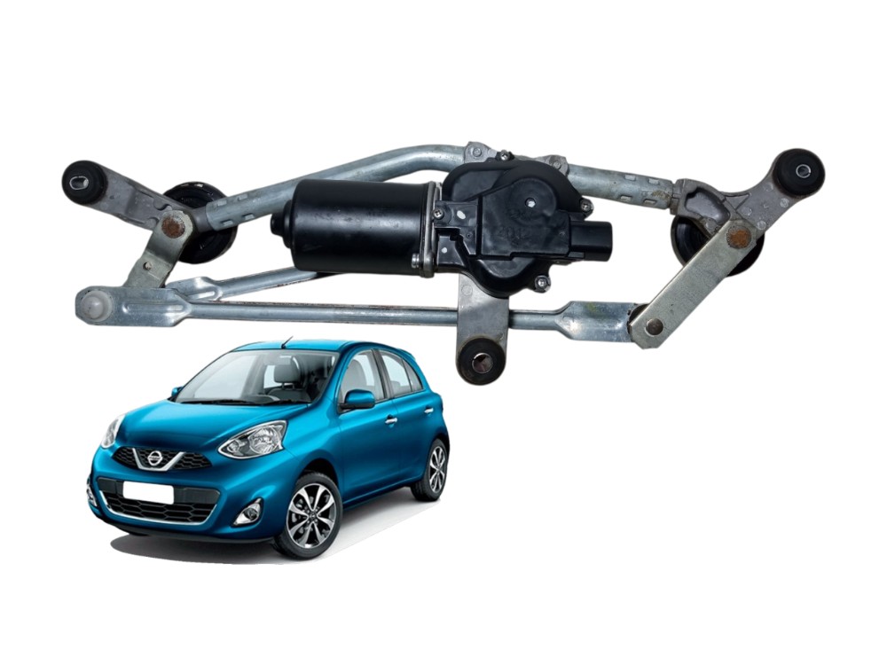 Galhada Maquina Limpador Parabrisa Nissan March 2013 2016 1