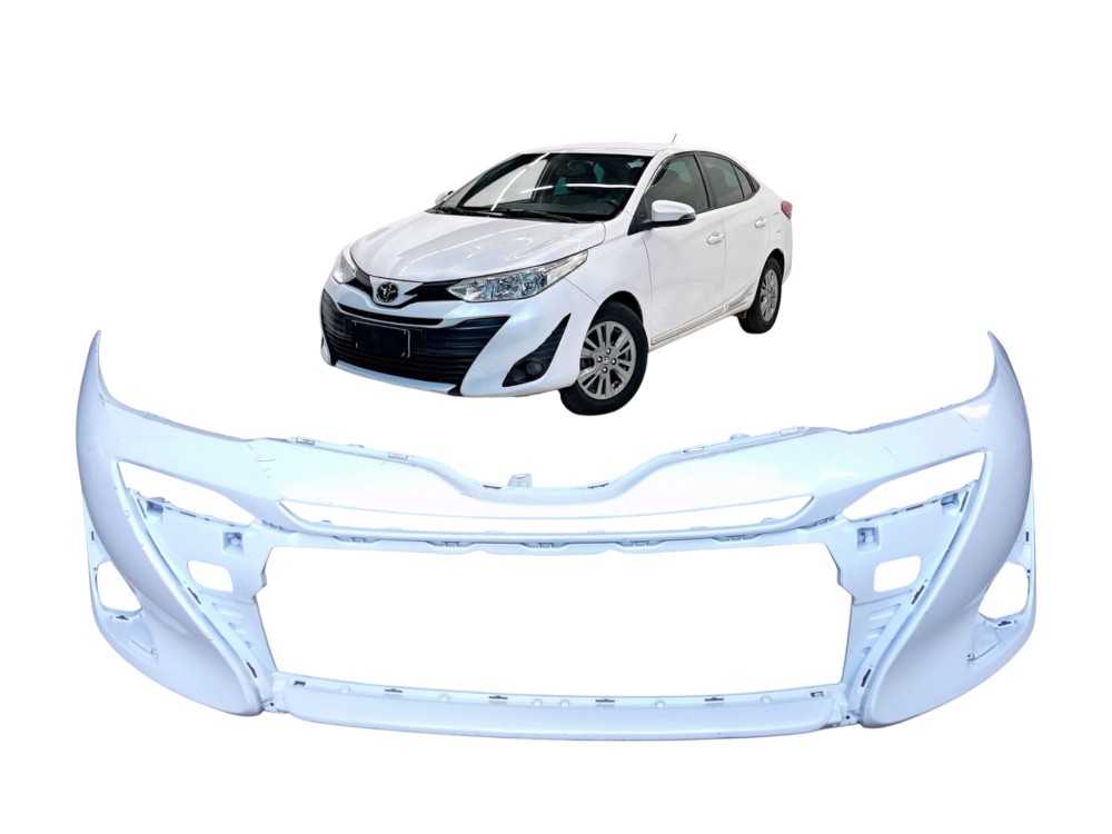 Parachoque Dianteiro Toyota Yaris 2019 2022 Original  Branco 1