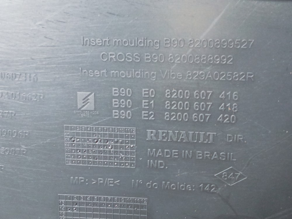 Forro Porta Traseira Direita Renault Logan Sandero 2008 2014 Cinza 6