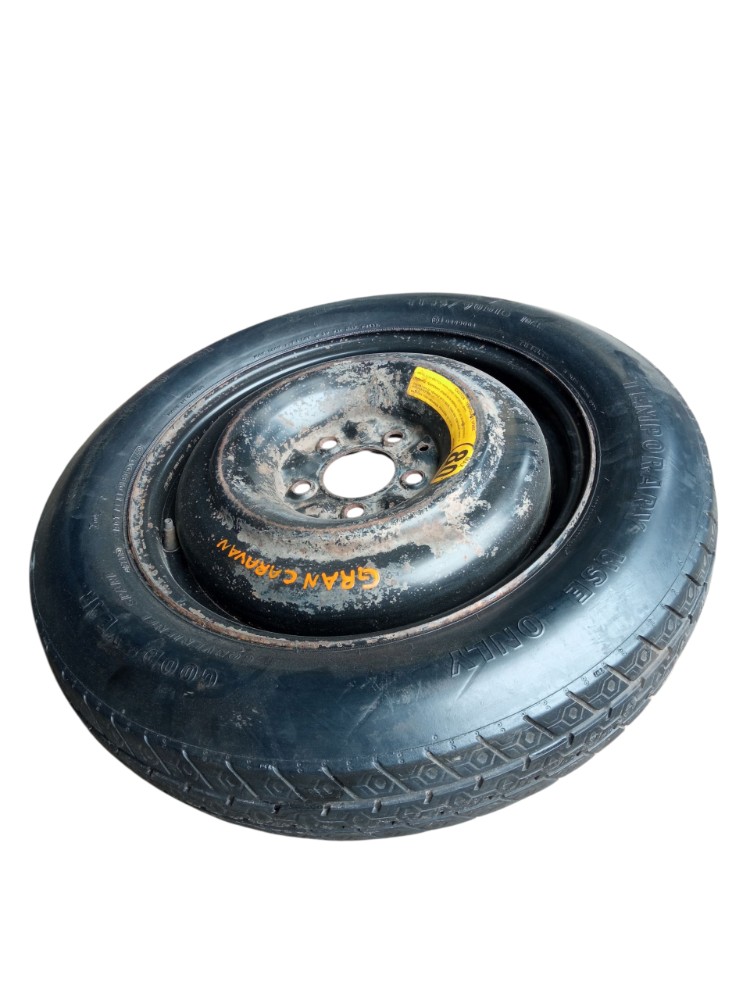 Roda Ferro Estepe Aro 16 Pneu 145 90 Chrysler Grand Caravan Preto 3