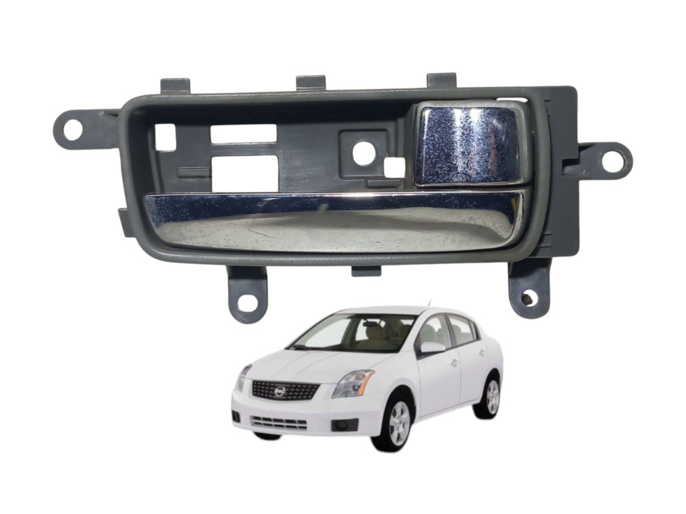 Macaneta Interna Traseira Direita Nissan Sentra 2008 2012  Cromado Traseira 1