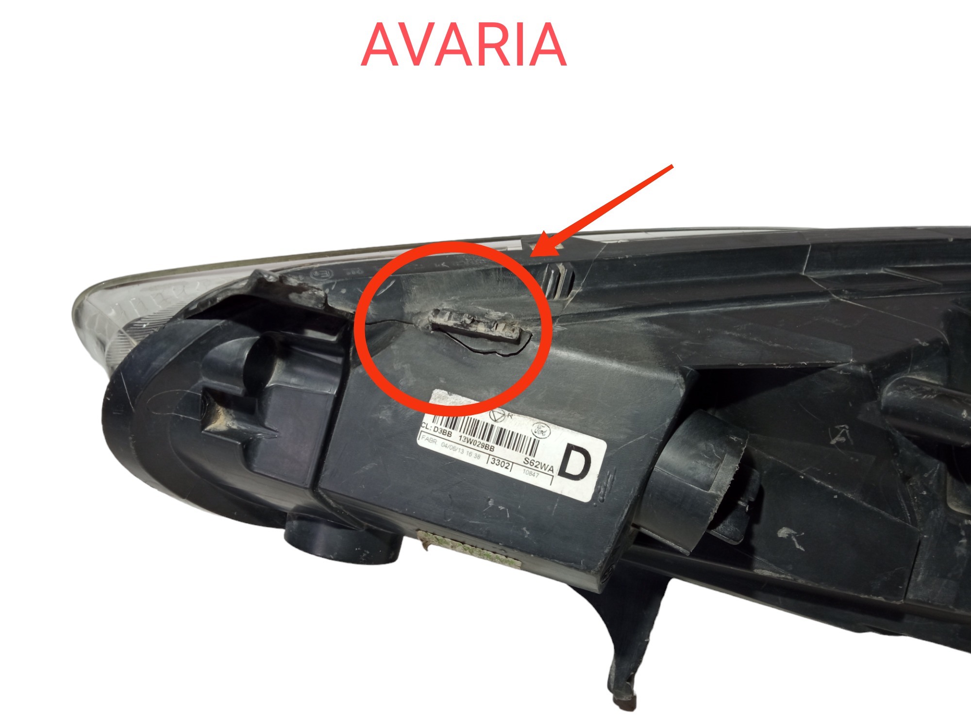 Farol Lado Direito Ford New Fiesta 2014 2017 Original Usado 3