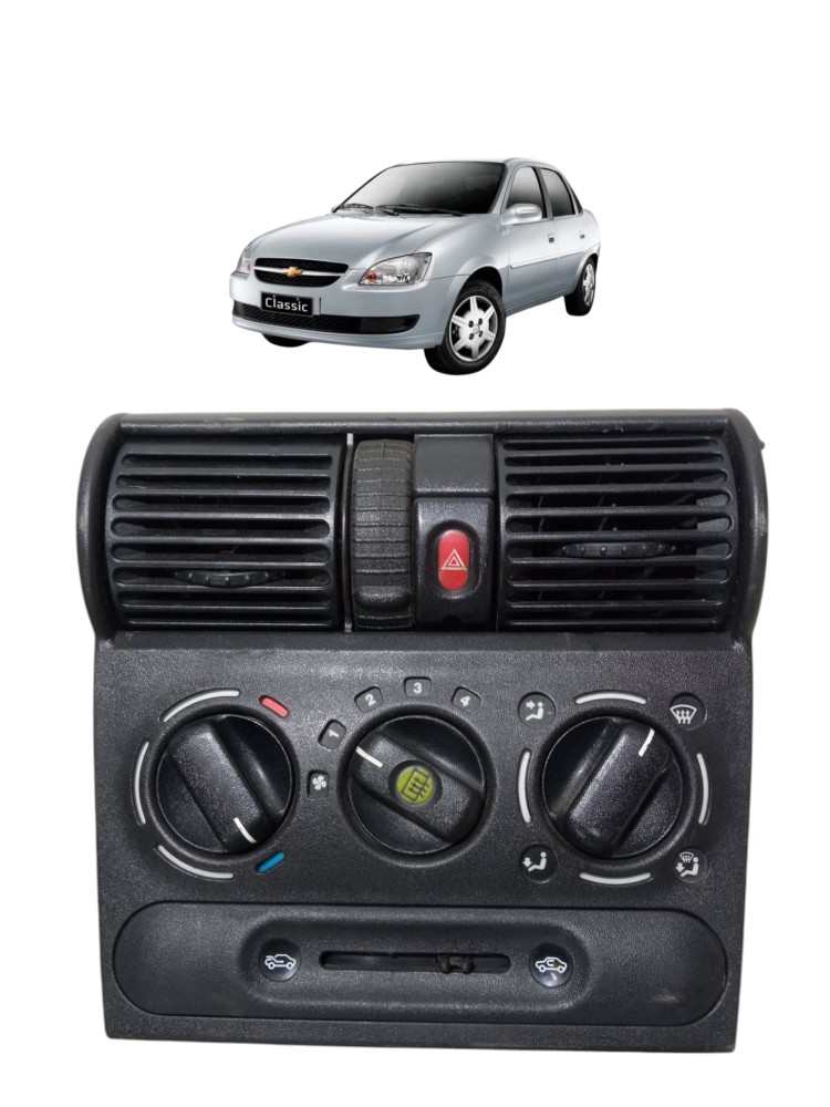 Moldura Difusor Comando Ar Botao Pisca Gm Classic 2004 2012