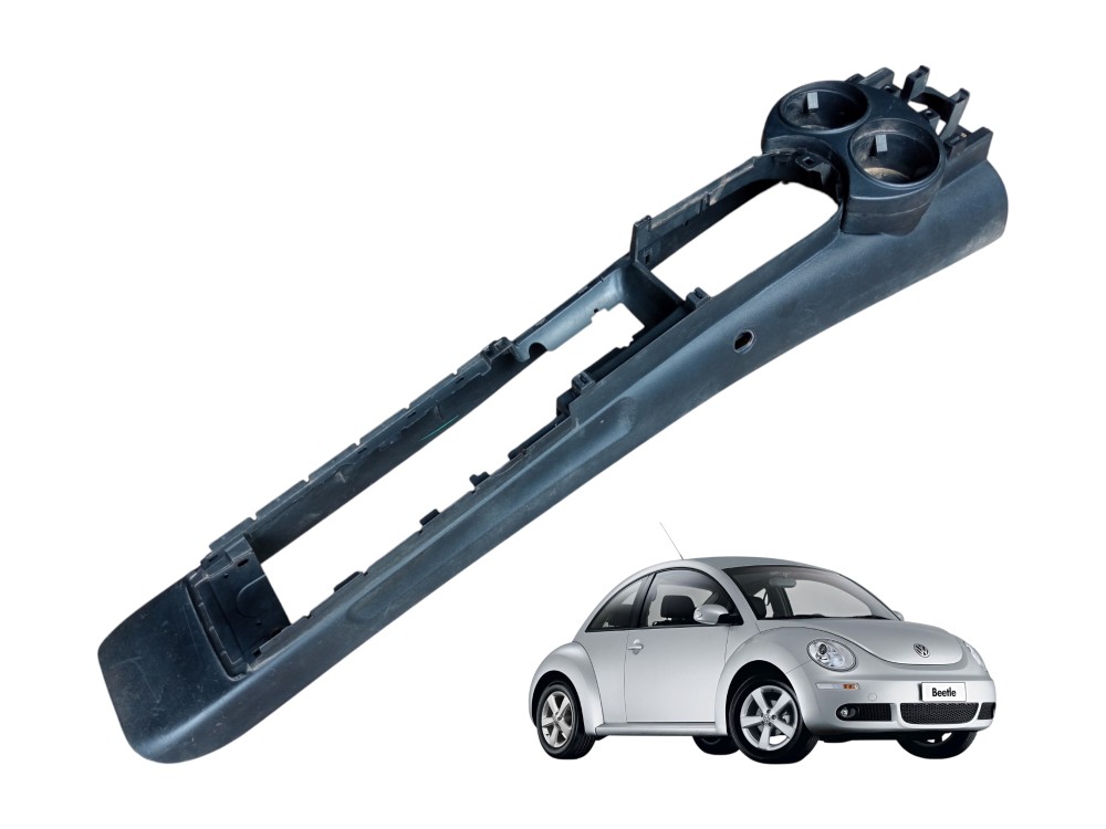 Acabamento Console Central Porta Copos New Beetle 2005 2010  Preto 1