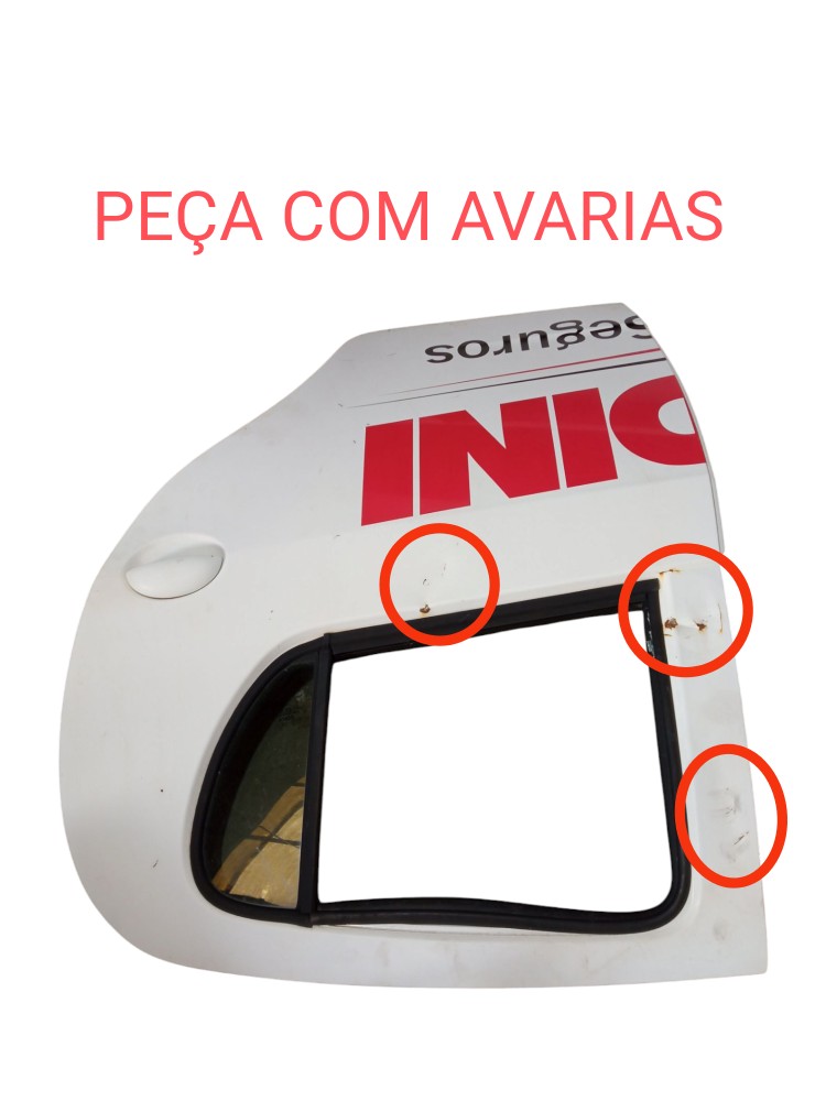 Porta Traseira Esquerda Geely Gc2 2015 1.0 Original  Traseira Esquerdo Branco 2