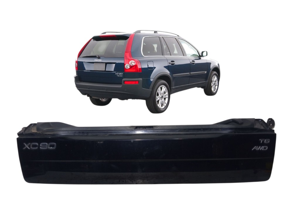 Tampa Traseira Inferior Volvo Xc90 2004 2005 T6 3.0 Preto 1