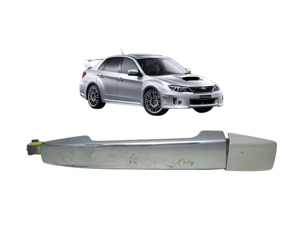 Macaneta Externa Porta Dianteira Direita Subaru Impreza 2010 Prata Dianteira 1