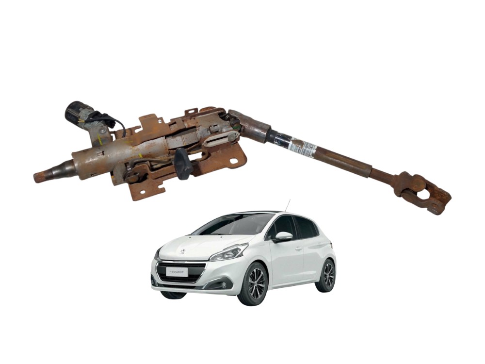 Coluna Direcao Peugeot 208 2013 2016 Usado 1