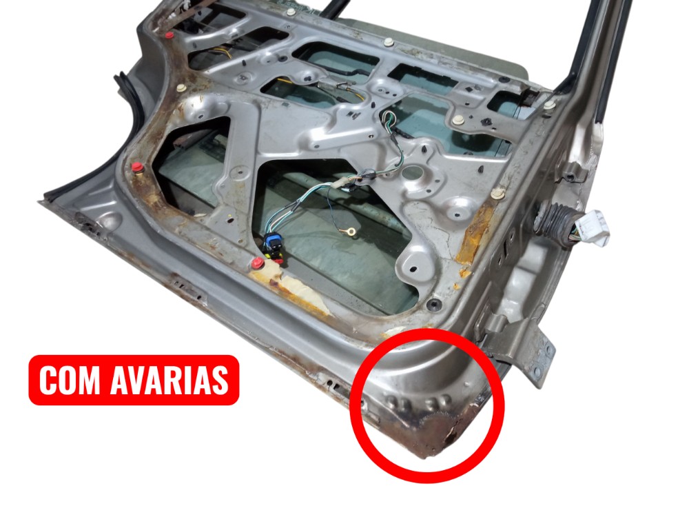 Porta Traseira Esquerda Fiat Tempra 93 94 95 96 97 98 2.0 8v Traseira Esquerdo Cinza 3