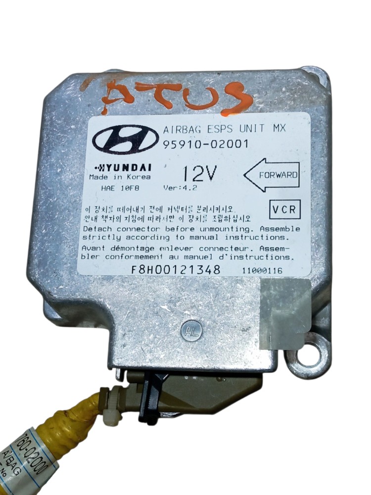 Módulo Airbag Hyundai Atos Prime 2000 2001 2002 2003 Usado 3