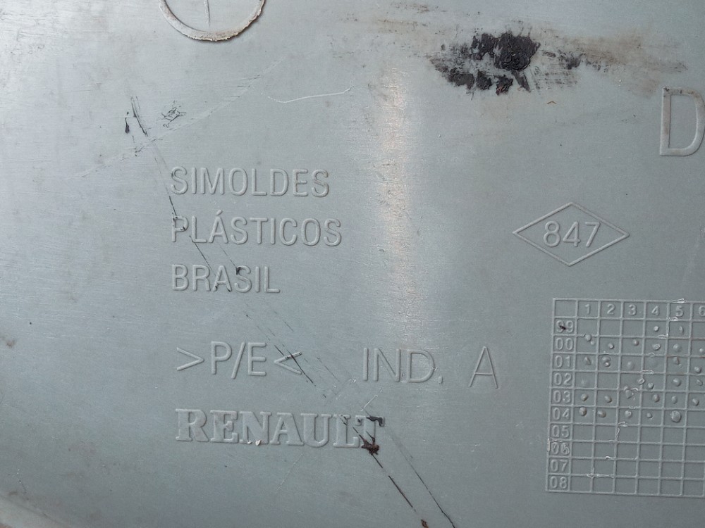 Forro Porta Traseira Direita Renault Clio 2002 2010 Original Cinza 6