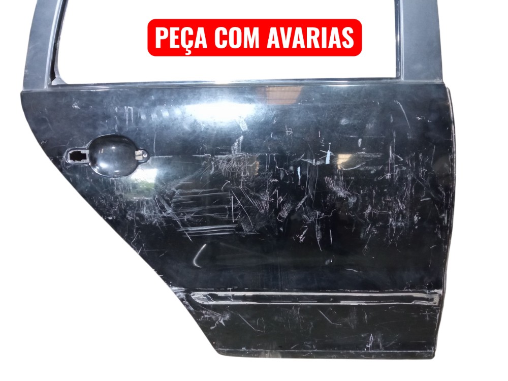 Porta Traseira Direita Volkswagen Fox 2010 2015 Traseira Direito Preto 2