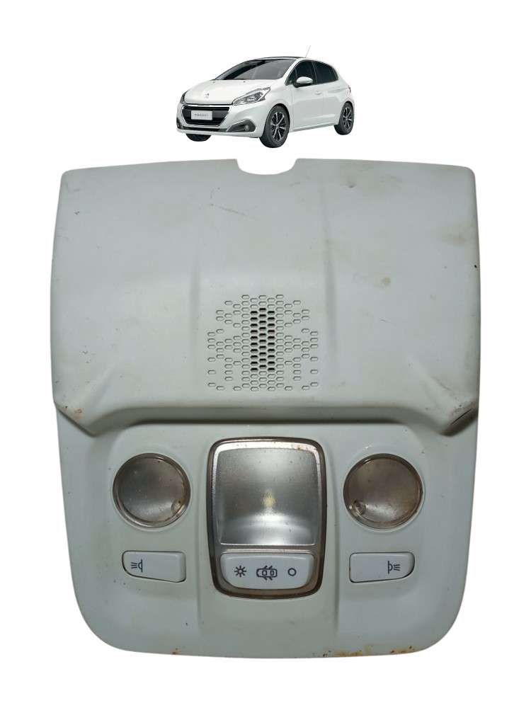 Moldura Botao Luz Teto Cortesia Peugeot 208 2013 2019 1.6 1