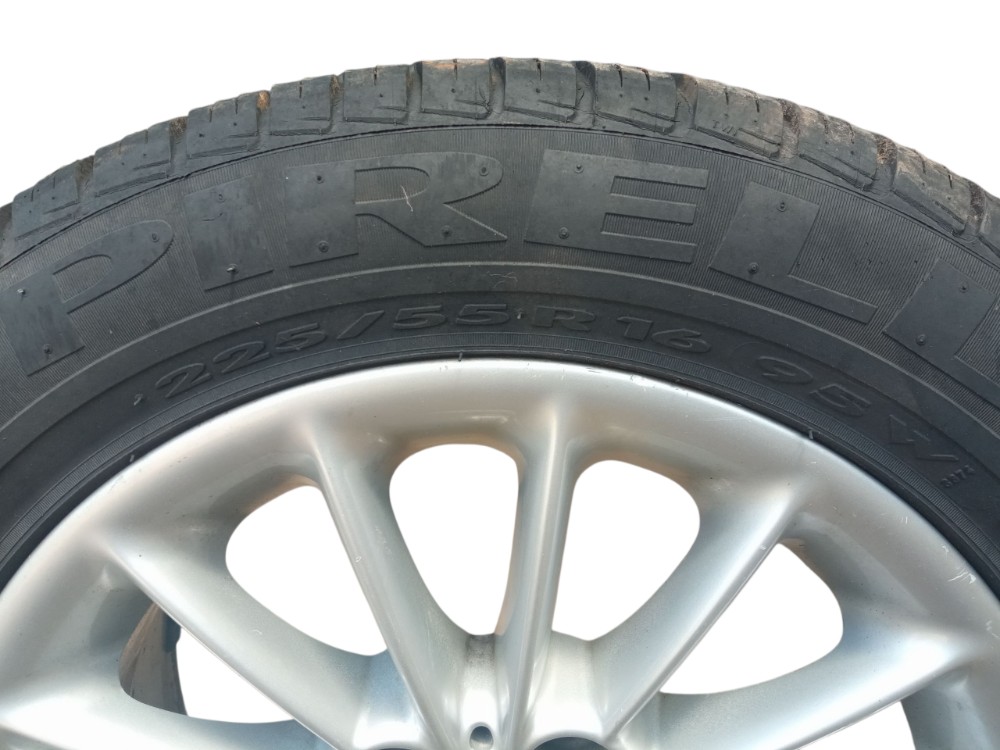 Roda Aro 16 Pneu 225 55 Bmw 320i 2008 Original Cinza 3