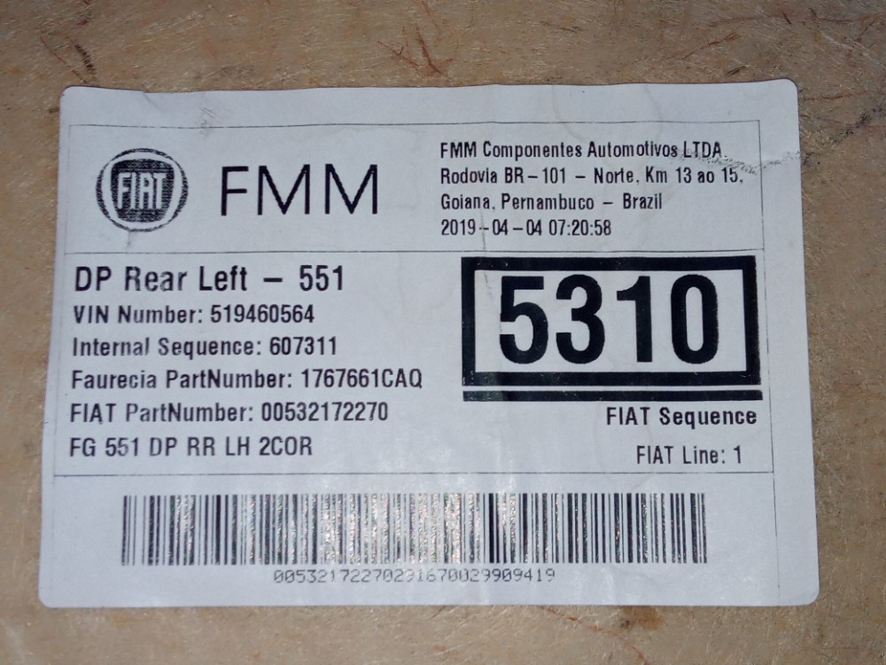 Forro De Porta Traseira Esquerda Jeep Compass 2017 2020  Preto 6