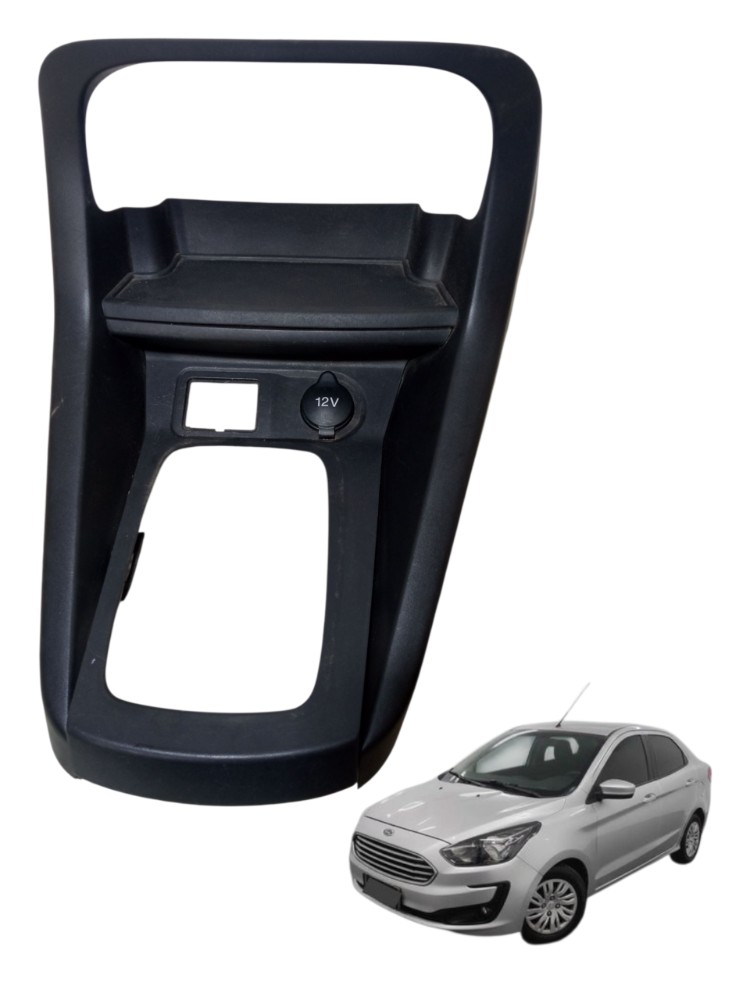 Moldura Acabamento Console Central Ford Ka Sedan 2019 2022 Preto 1