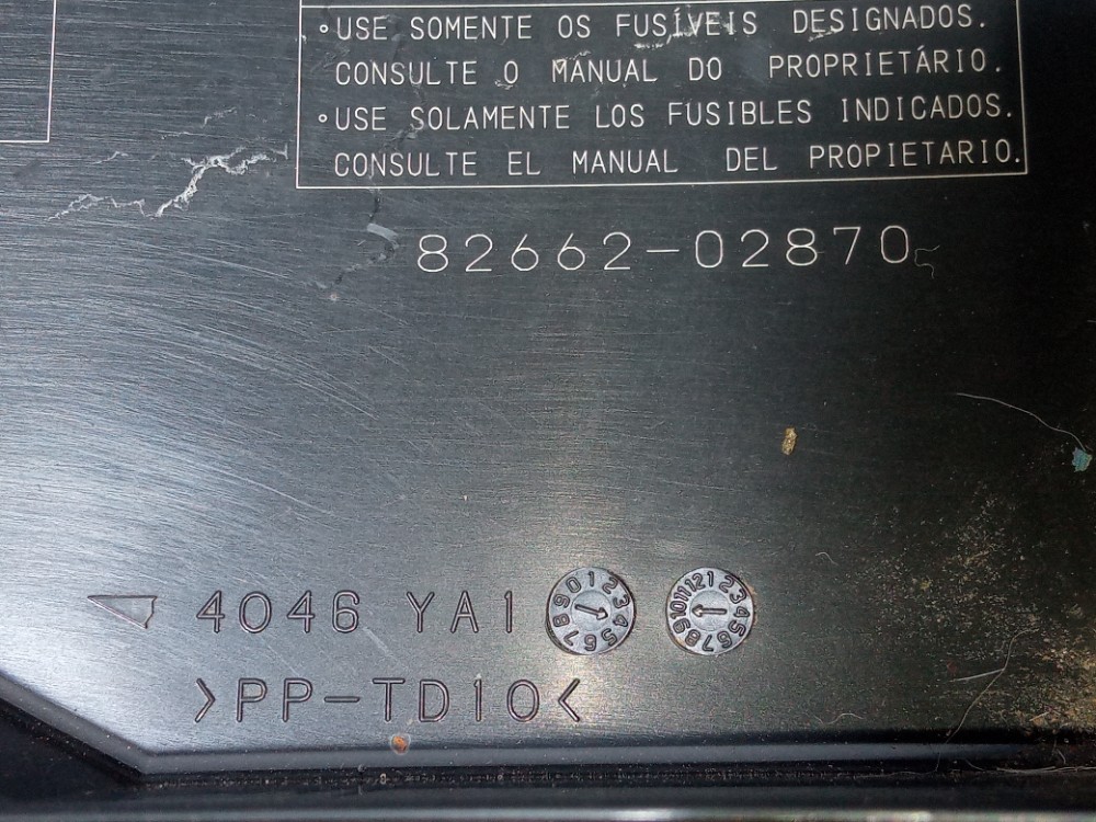 Tampa Caixa De Fusiveis Toyota Corolla 2015 2020 7