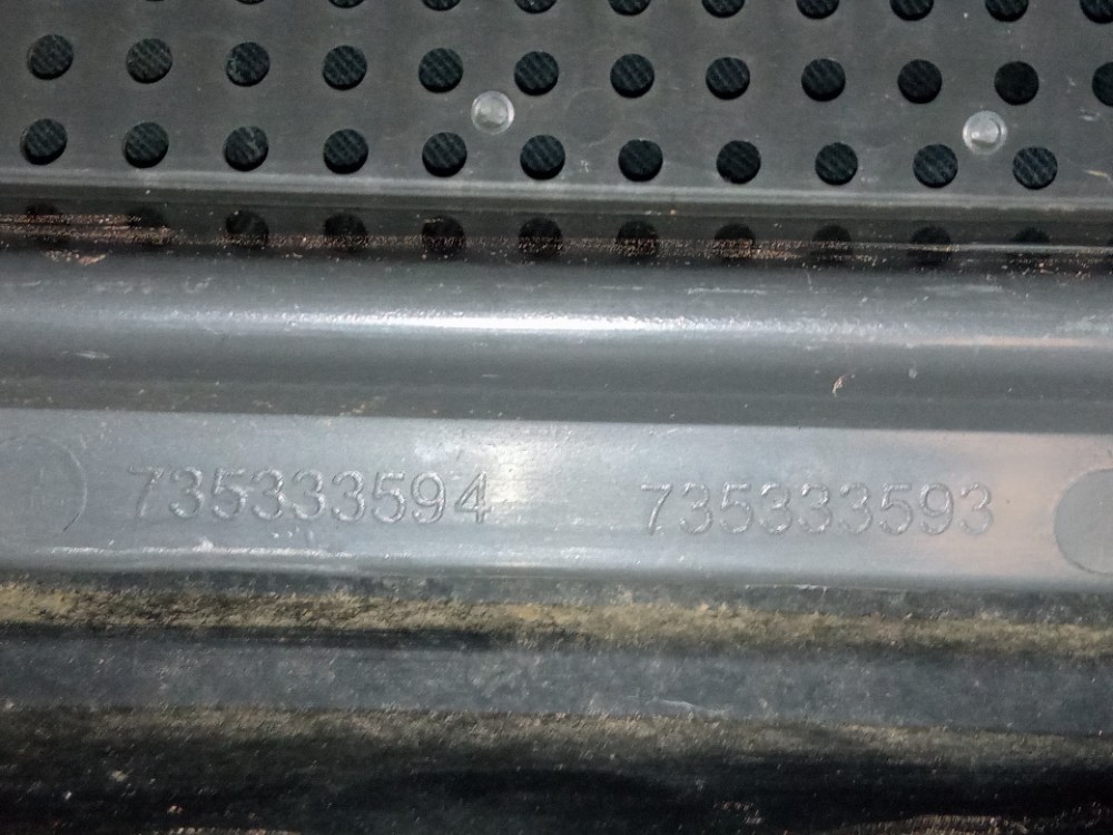 Grade Dianteira Superior Parachoque Fiat Palio 2004 2010  Cinza Fosco 6