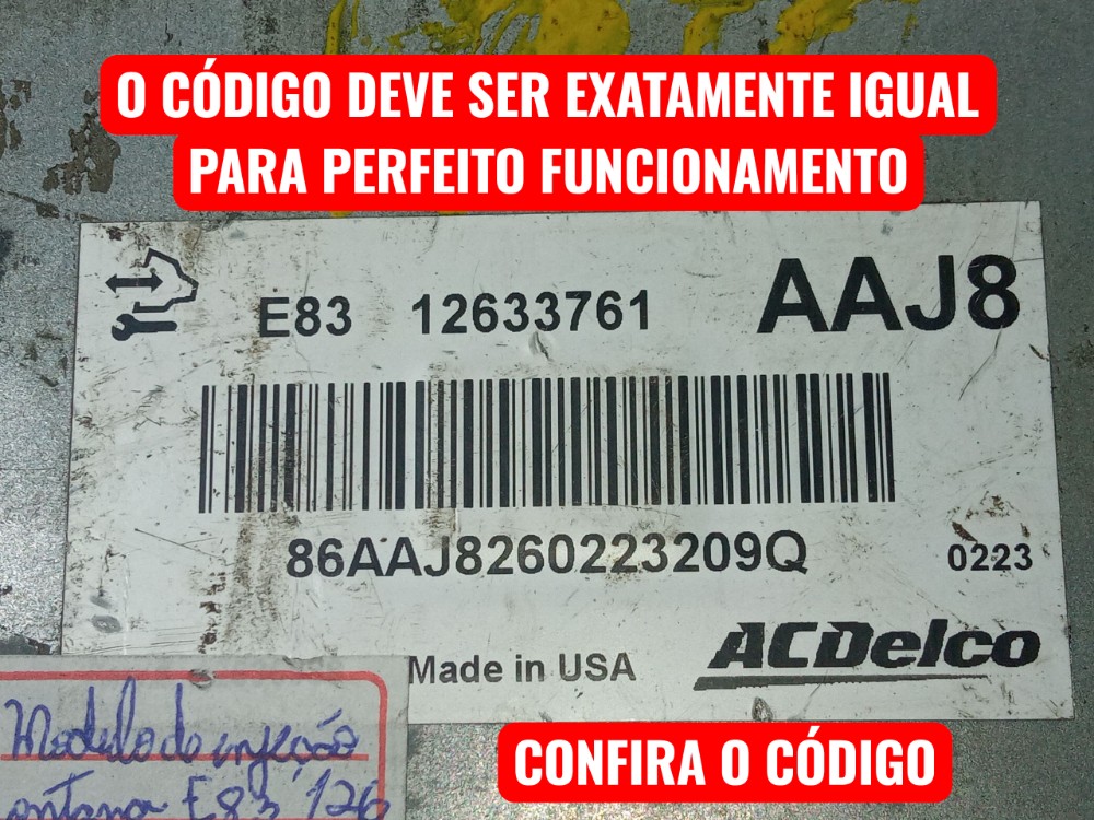 Modulo Central Injecao Gm Agile Montana 2010 2013 1.4 Flex 2