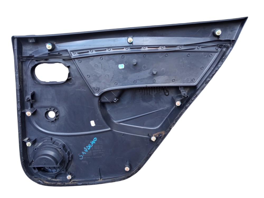 Forro De Porta Traseira Esquerda Renault Sandero 2008 2012  Cinza 4
