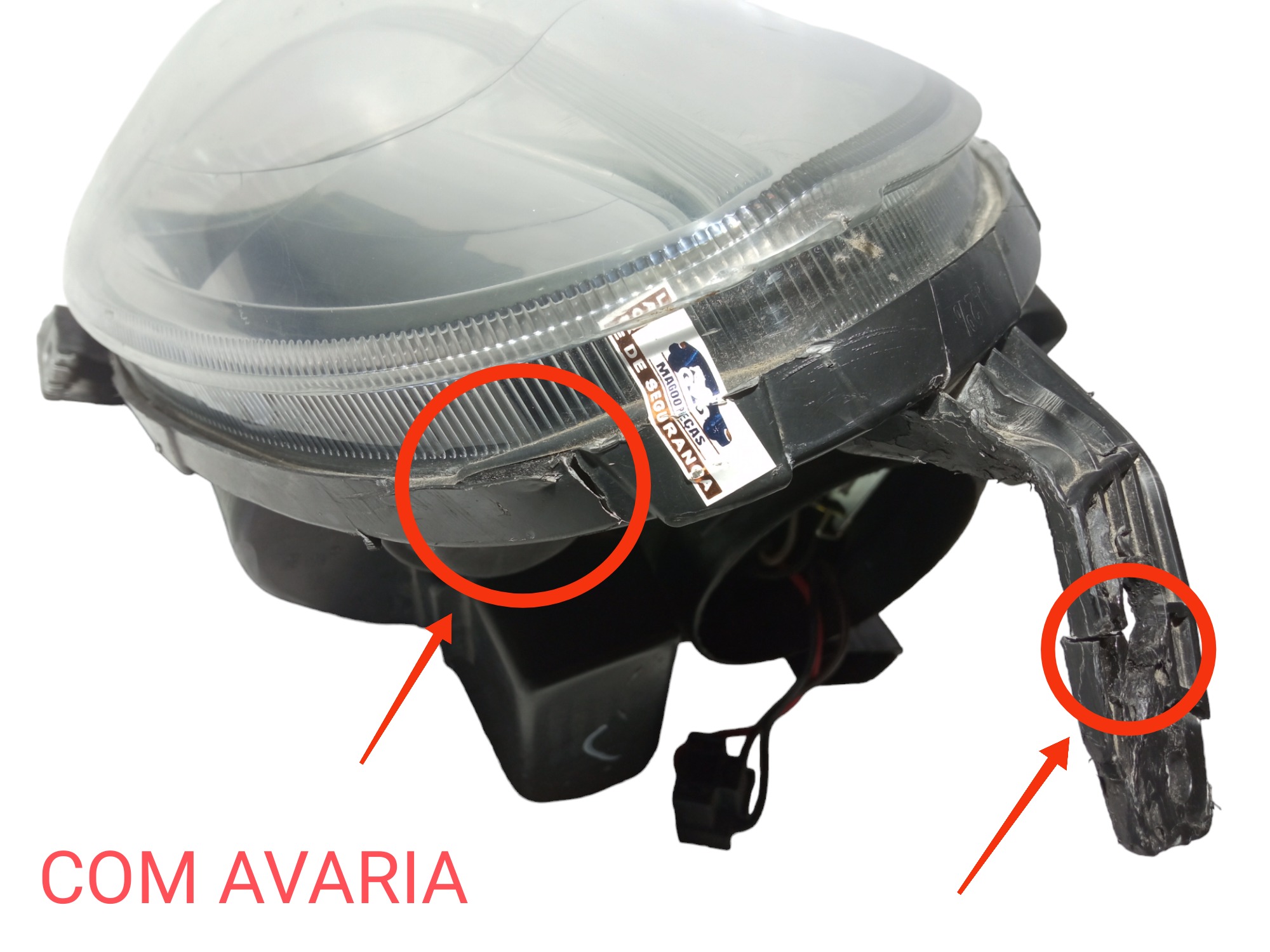 Farol Dianteiro Lado Esquerdo Chery Qq 2016 A 2019 Original Esquerdo 3