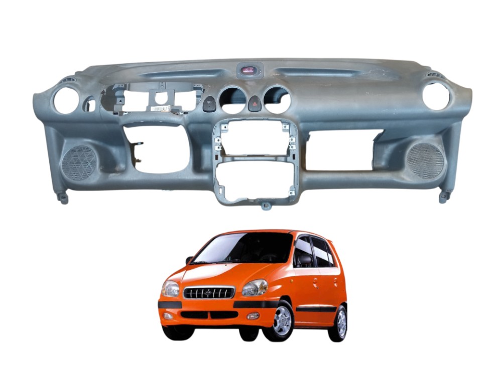 Tabelier Capa Painel Central Hyundai Atos Prime 2000 2003 Cinza 1