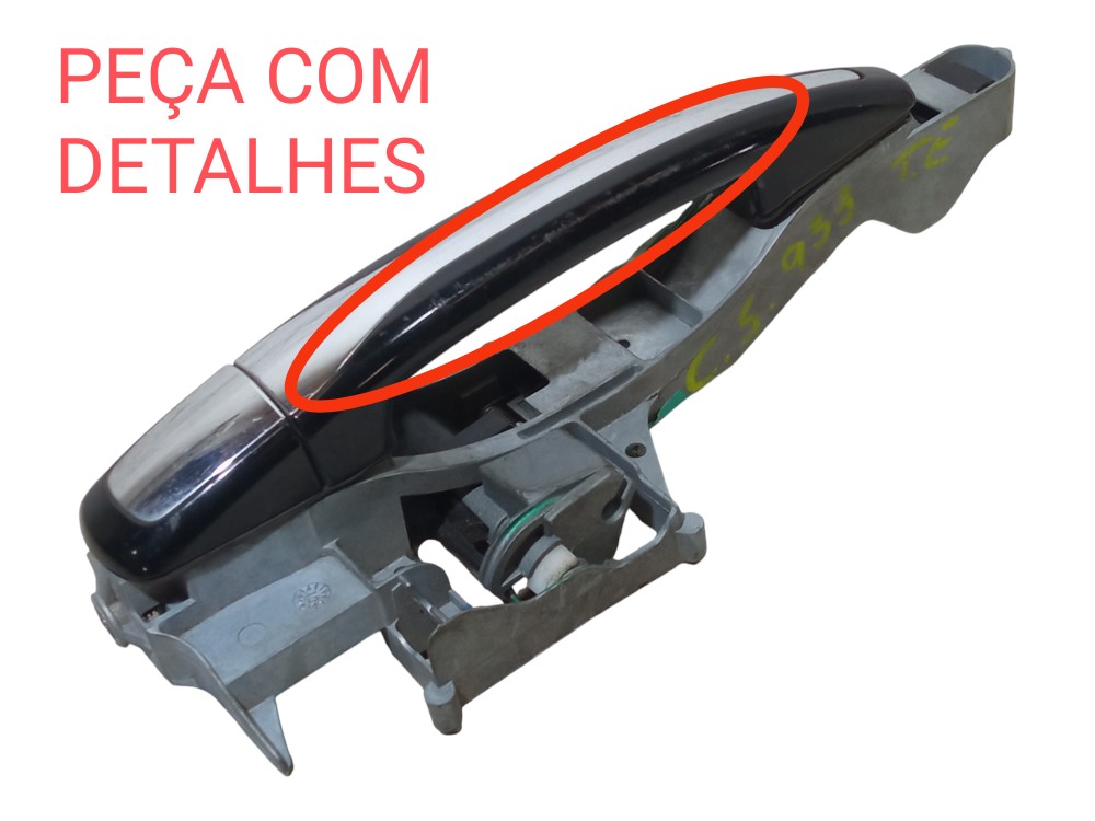 Macaneta Externa Traseira Esquerda Citroen C5 2009 2012 2 0 Preto 2