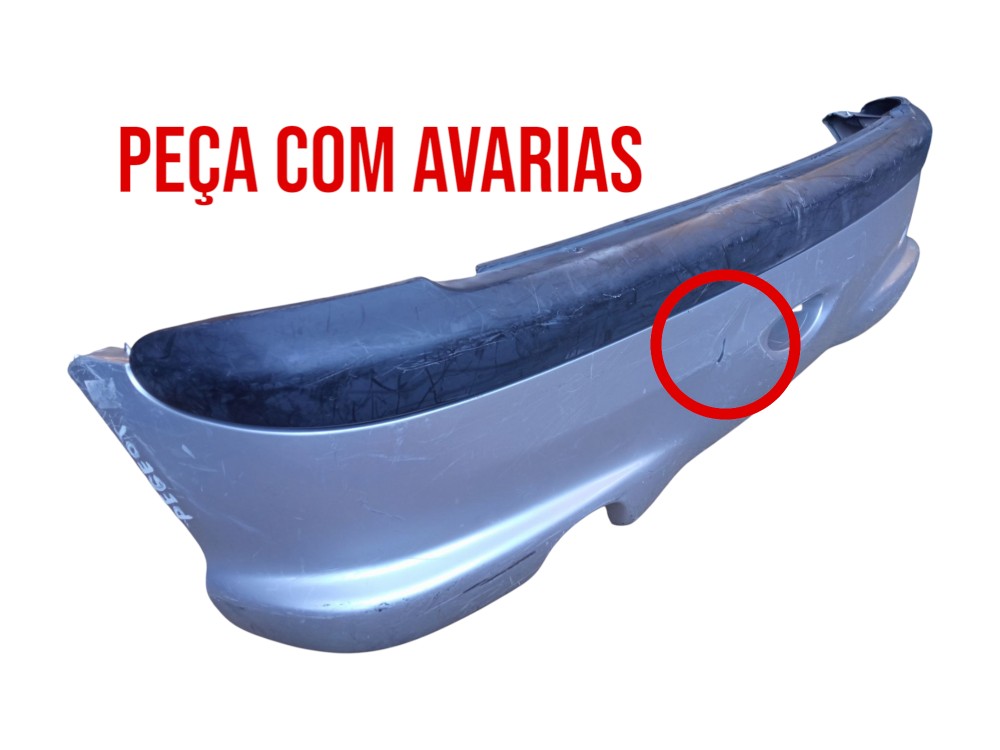 Parachoque Traseiro Peugeot 206 Hatch 2000 2008 Original 2