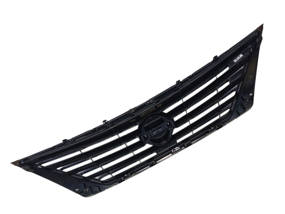 Grade Dianteira Superior Radiador Nissan Versa 2012 2014  Preto Brilhante 5