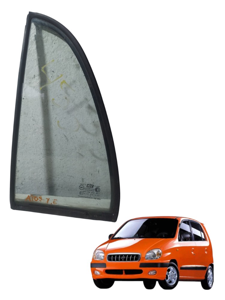 Vidro Fixo Porta Traseira Esquerda Hyundai Atos 1997 2003 1