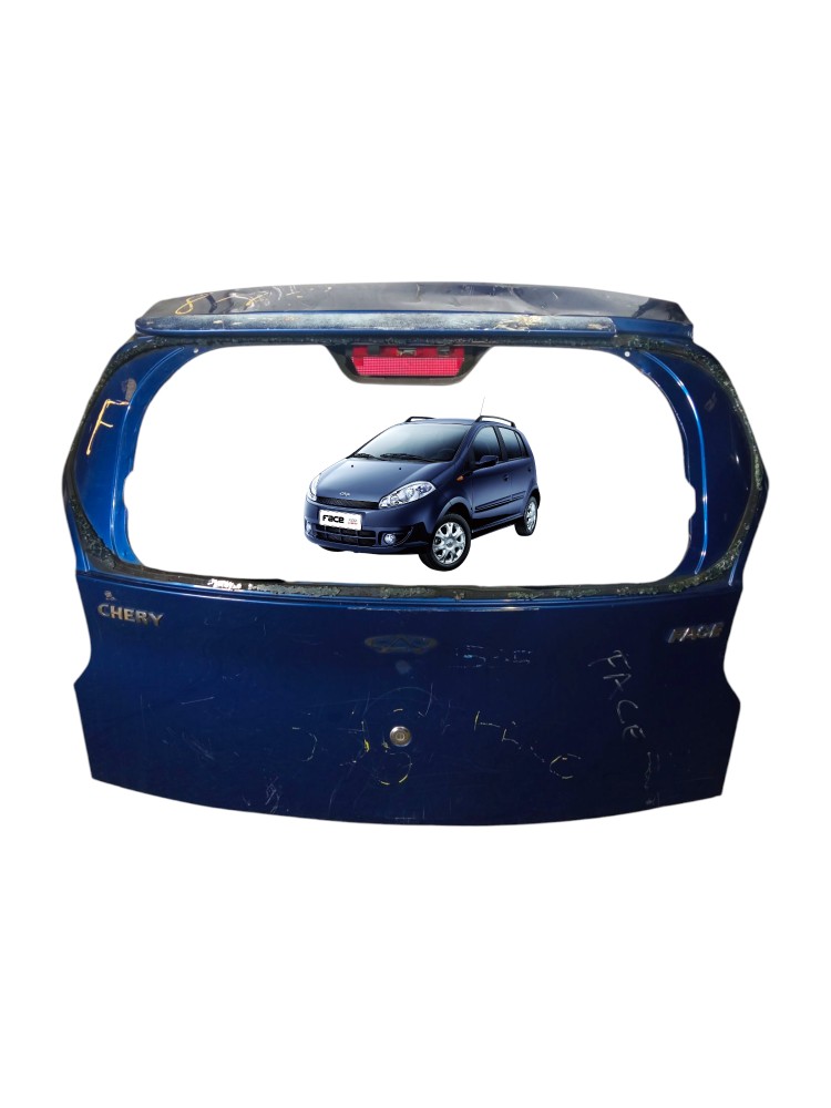 Tampa Traseira Porta Malas Chery Face 2010 2015 1.3 Original Azul 1