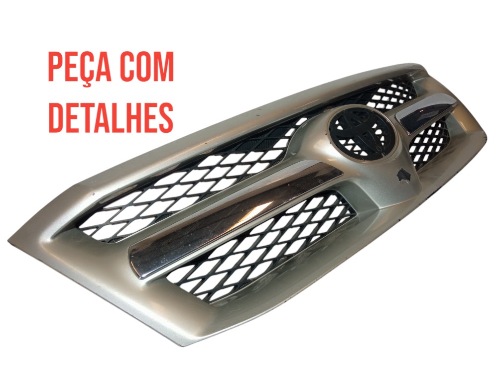 Grade Dianteira Superior Radiador Toyota Hilux 2006 2011  Prata Brilhante 2