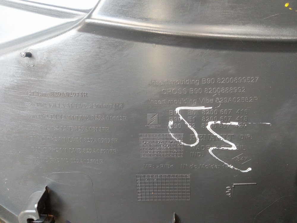 Forro De Porta Traseira Direita Renault Sandero 2008 2014  Cinza 6