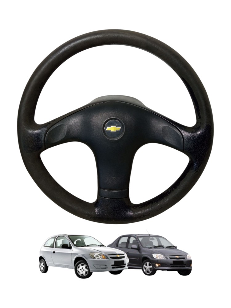 Tampa Capa Volante Direcao Celta Prisma 2007 2012 Original  Preto 1