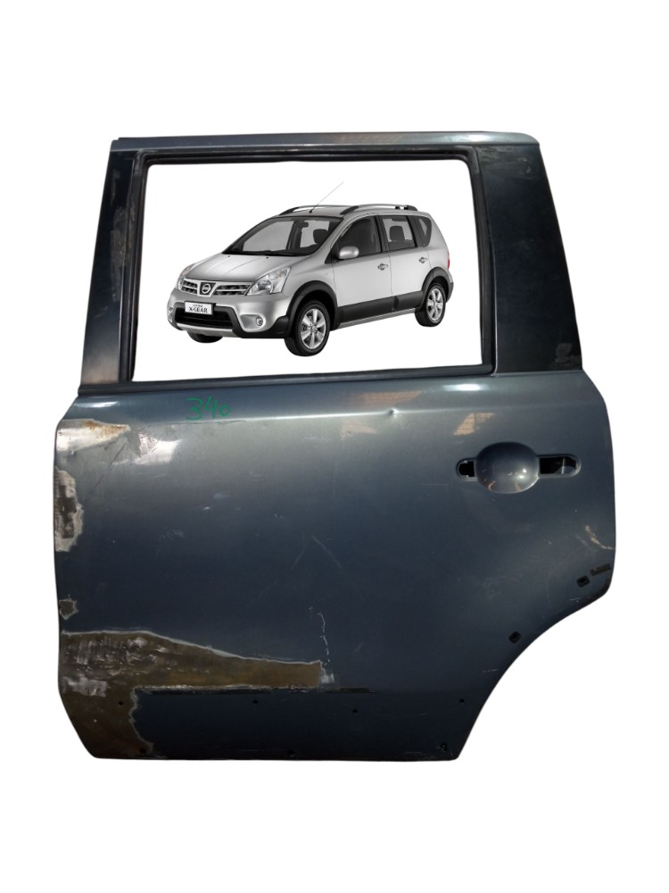 Porta Traseira Esquerda Nissan Livina X Gear 2010 2014  Traseira Esquerdo Cinza 1