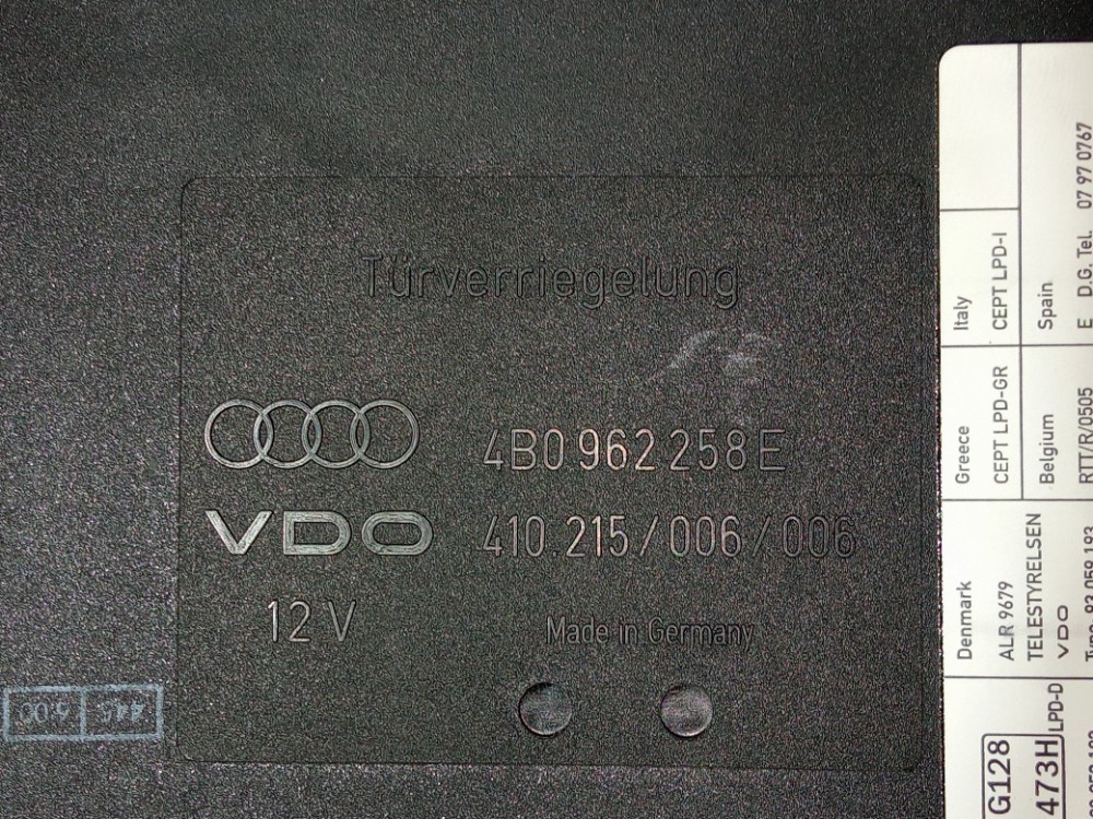 Caixa Suporte Modulo Conforto Audi A6 2000 2005 Original 2