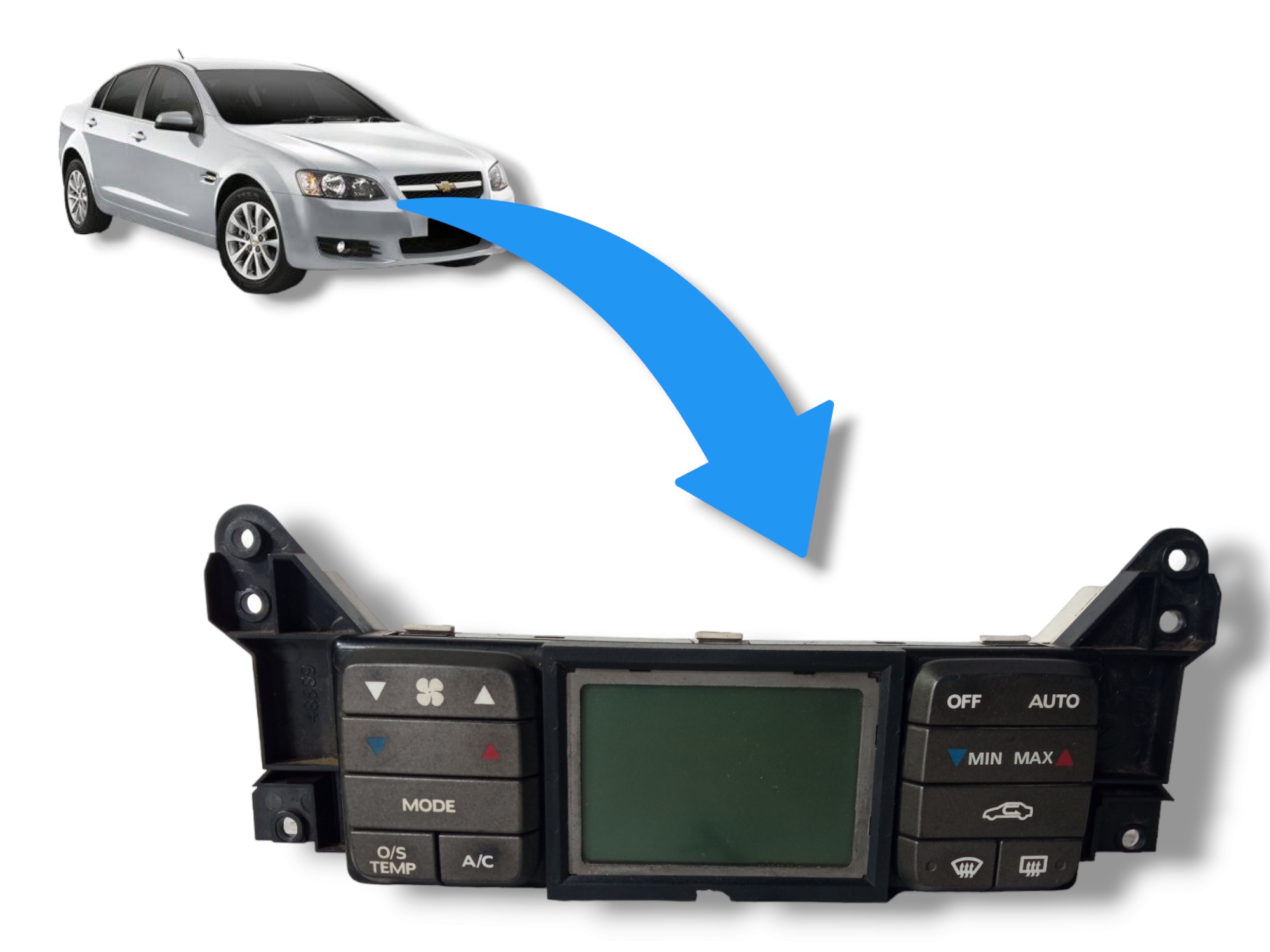 Comando Controle Ar Condicionado Gm Omega 2003 A 2005 Usado 1
