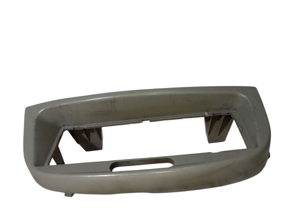 Moldura Acabamento Radio Painel Central Fiat Palio 2000 Cinza 2