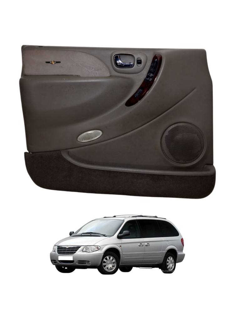 Forro Porta Dianteira Esquerda Chrysler Grand Caravan 2006 Bege 1