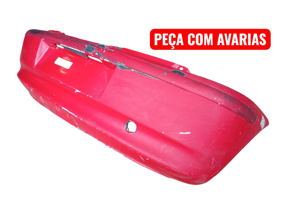 Grade Parachoque Traseiro Fiat Palio Fire 2002 2006 Original Vermelho Brilhante 2