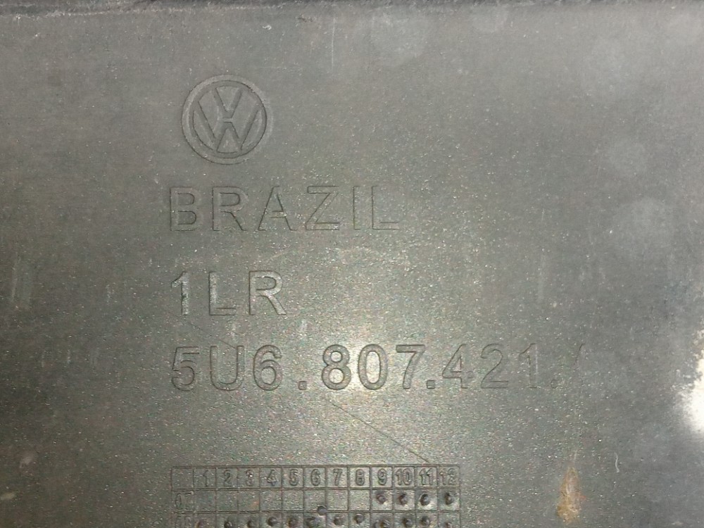 Grade Parachoque Traseiro Vw Gol G5 2009 2012 Original  Preto Brilhante 7