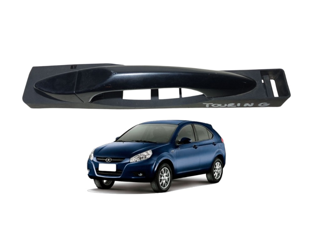 Maçaneta Externa Porta Traseira Direita Jac J3 2010 2015  Preto Traseira 1