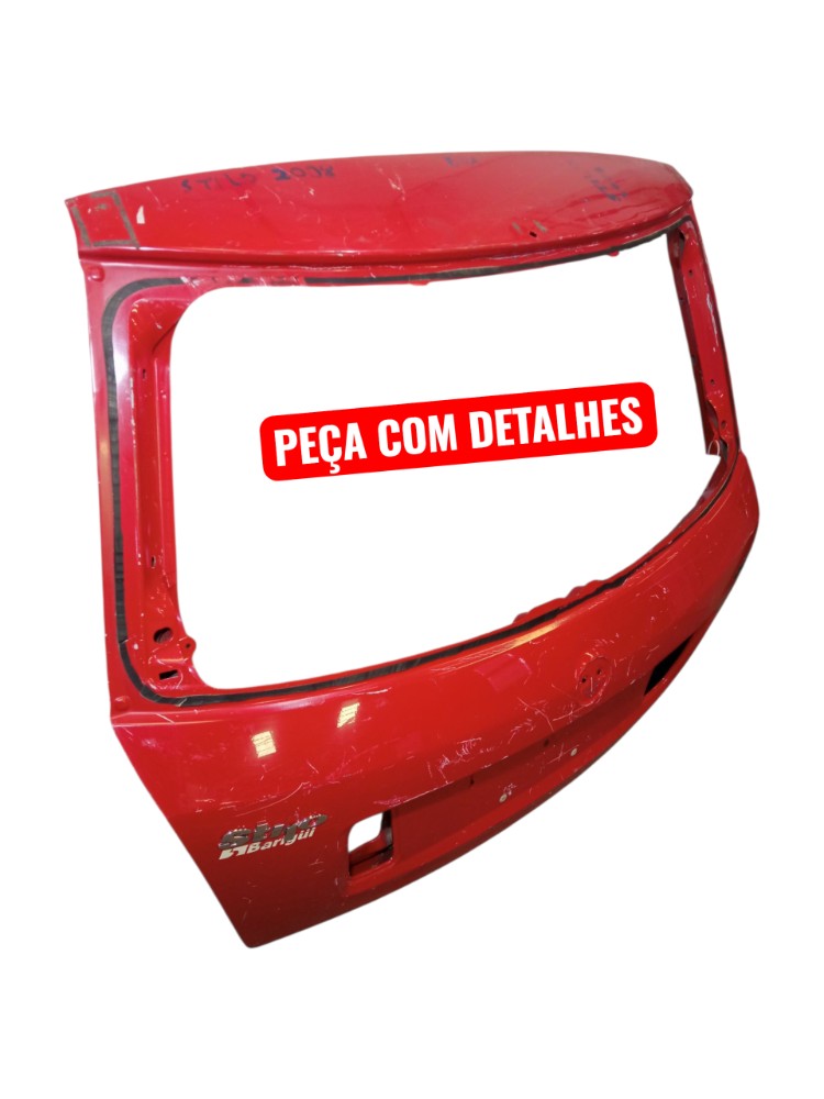 Tampa Traseira Porta Malas Fiat Stilo 2004 2010 Vermelho 2
