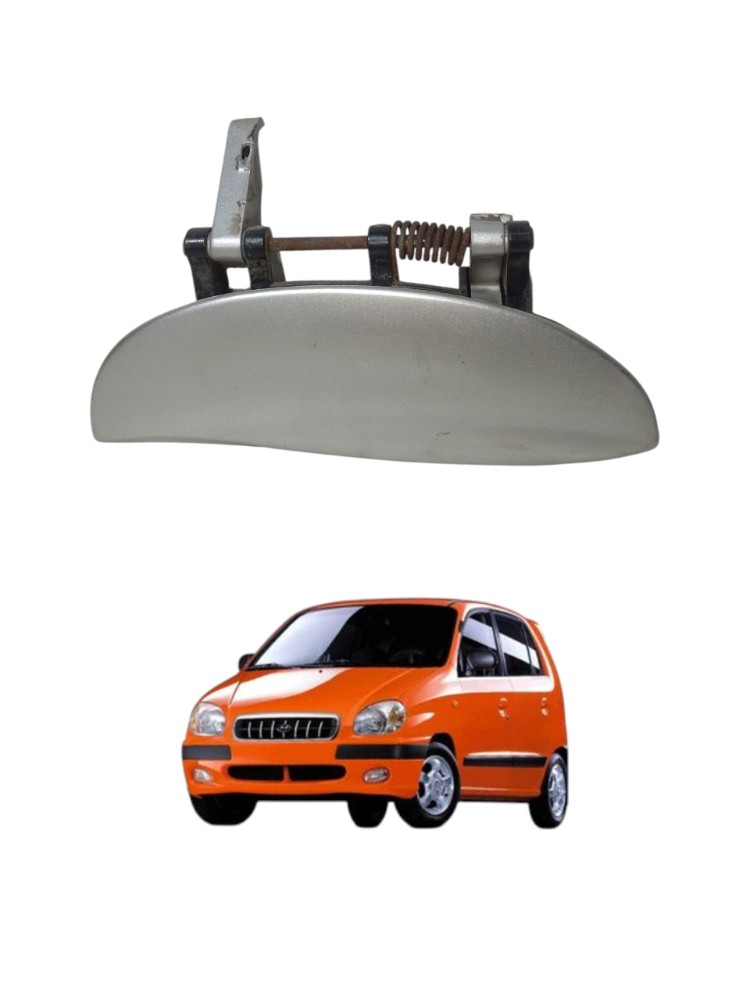 Macaneta Externa Porta Dianteira Direita Hyundai Atos 1997 Cinza Dianteira 1