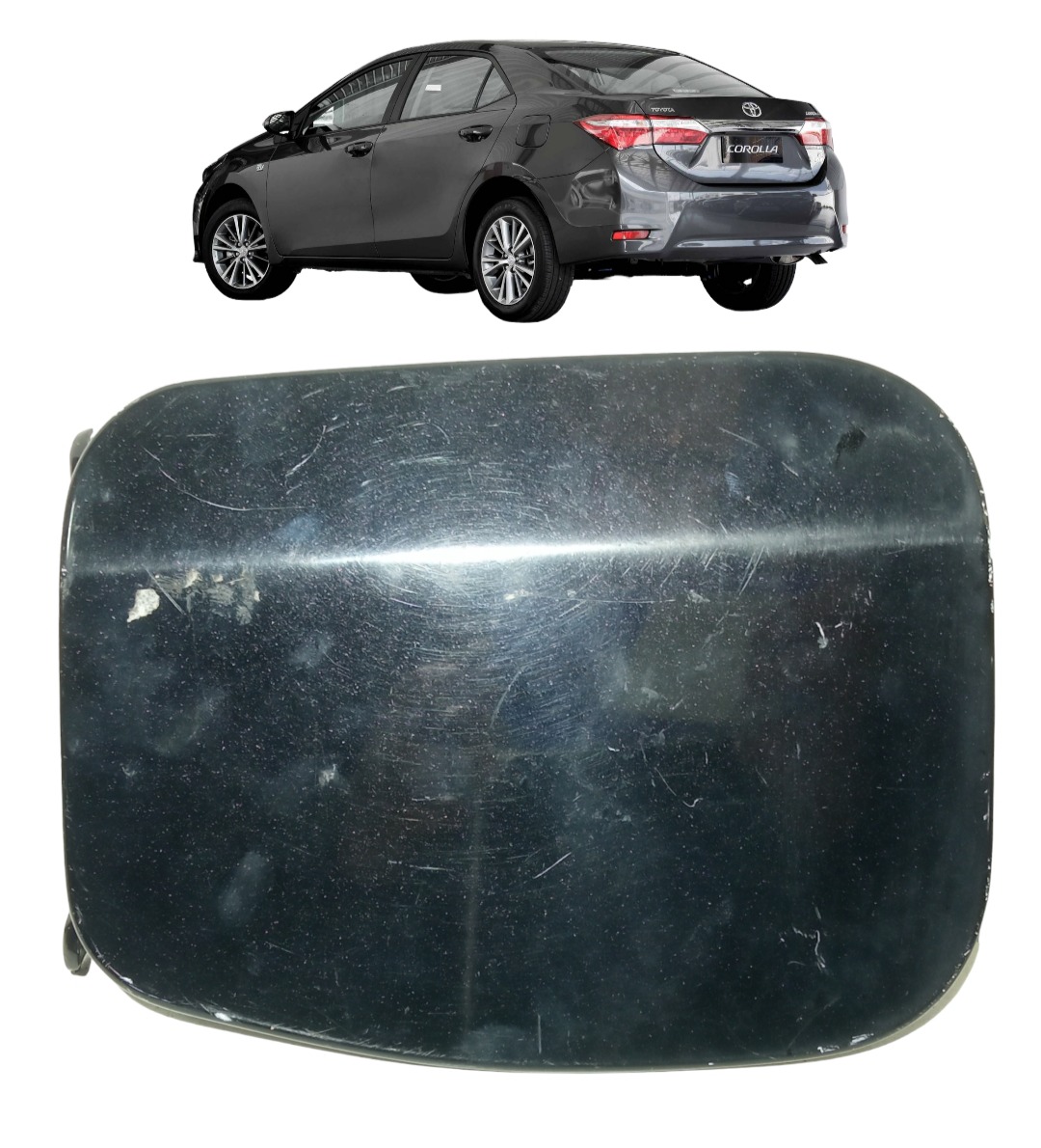 Portinhola Tampa Tanque Combustivel Toyota Corolla 2015 2018 Preto 2017 1
