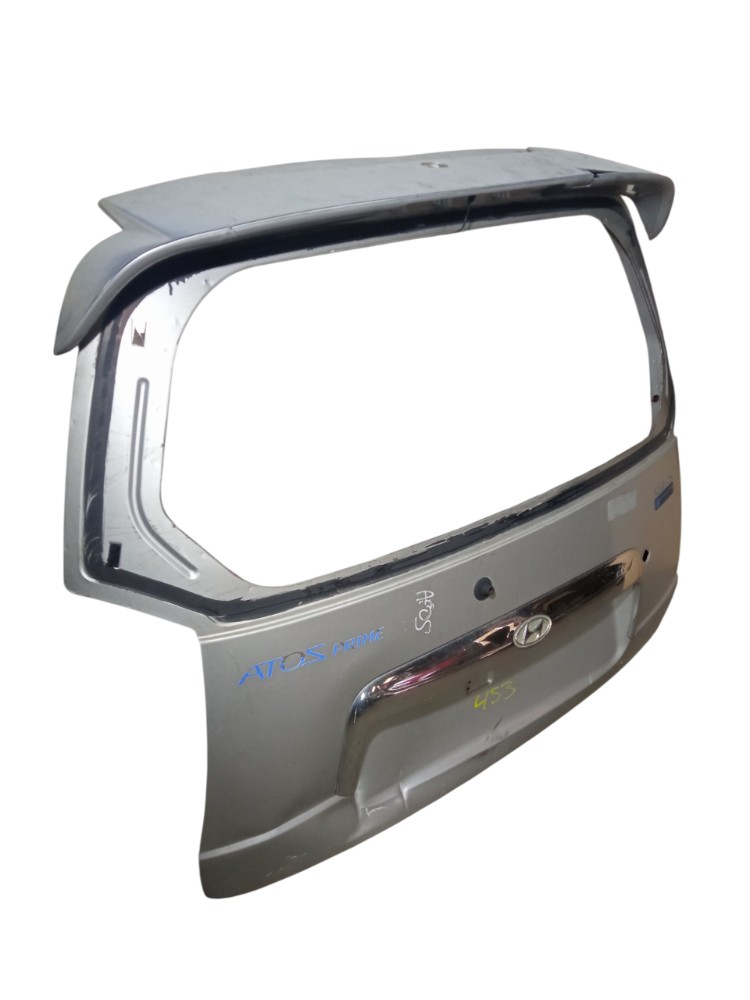 Tampa Traseira Porta Malas Hyundai Atos Prime 2000 2003 Prata 3