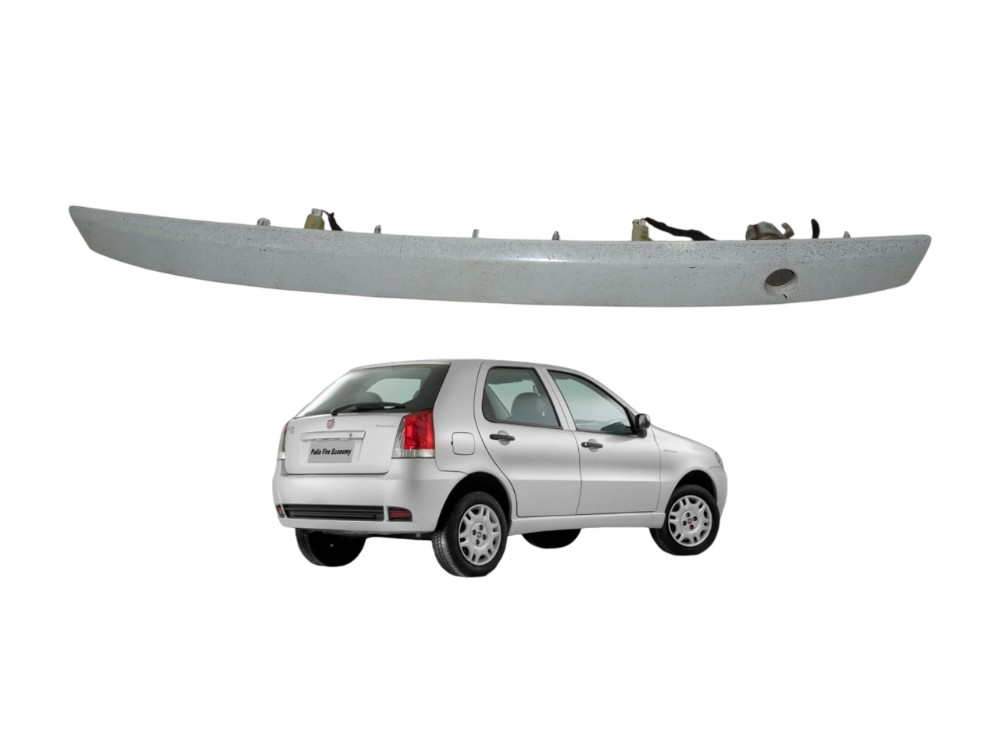 Moldura Acabamento Friso Tampa Traseira Fiat Palio 2004 2012 Branco 1